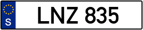 Trailer License Plate
